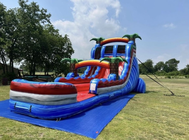 16' Blue Paradise Water Slide